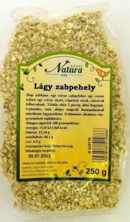 Natura Lágy zabpehely 250 g - Étel-ital, Gabona, dara, pehely, korpa, Pehely, korpa