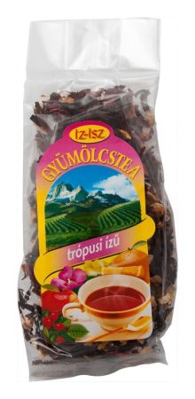 IZ-ISZ Gyümölcstea trópusi ízű 100 g - Gyógynövény, tea, Szálas gyógynövény, tea