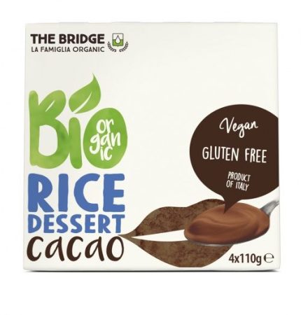 The Bridge Bio Rizs desszert kakaós 4x110 g