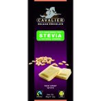 Cavalier belga fehércsokoládé puffasztott rizzsel, stevia édesítőszerrel 85g