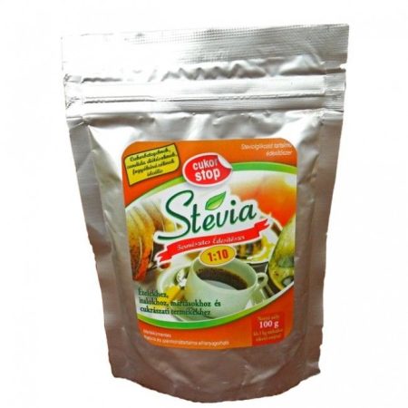 Cukor Stop Stevia por 1:10 visszazárható tasakban 100g