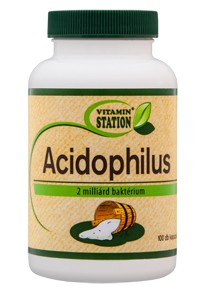 Vitamin Station Acidophilus kapszula 100 db - Egészségügyi problémákra ajánlott termék, Emésztés