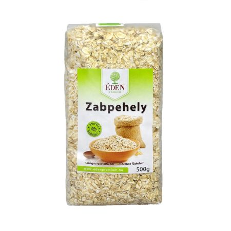 Éden Prémium Zabpehely 500 g - Étel-ital, Müzli, gabonapehely, granola, reggeli alapanyag