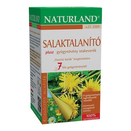 Naturland Salaktalanító Plusz teakeverék 20x1,75 g - Gyógynövény, tea, Teakaverék
