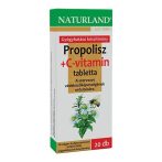 Naturland Propolisz + C-vitamin tabletta 20 db - Étrend-kiegészítő, vitamin, C-vitamin