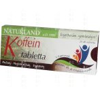Naturland Koffein tabletta 20 db - Étrend-kiegészítő, vitamin, Idegrendszer