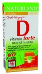 Naturland D-vitamin Forte tabletta 60 db - Étrend-kiegészítő, vitamin, D, A, E, K-vitamin