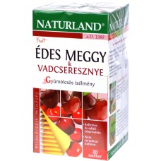 Naturland Édes meggy és vadcseresznye teakeverék 20x2 g  - Gyógynövény, tea, Teakaverék