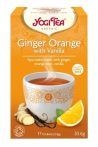 Yogi Bio Narancsos gyömbér tea vaníliával 17x1,8 g - Gyógynövény, tea, Filteres tea