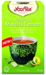Yogi Bio Zöld Matcha tea citrommal 17x1,8 g  - Gyógynövény, tea, Filteres tea