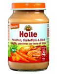 Holle Bio Bébiétel sárgarépa-burgonya-marhahussal 190 g