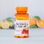 Vitaking Acerola C-500 vitamin rágótabletta 40 db - Étrend-kiegészítő, vitamin, C-vitamin