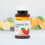 Vitaking D3-vitamin 2000NE rágótabletta eper ízben 210 db