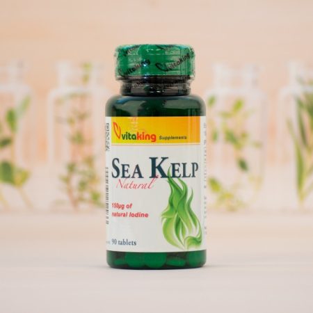 Vitaking Sea Kelp tabletta Kelp tengeri moszatból származó jóddal 90 db