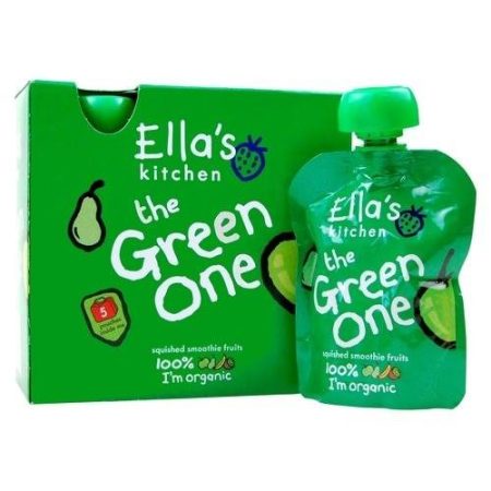 Ella's Kitchen The Green One bio zöld gyümölcsös püré multipack 5x90g