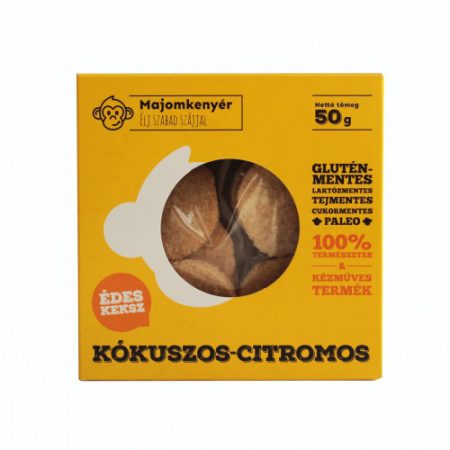 MAJOMKENYÉR KÓKUSZOS-CITRUSOS PALEOKEKSZ 50G