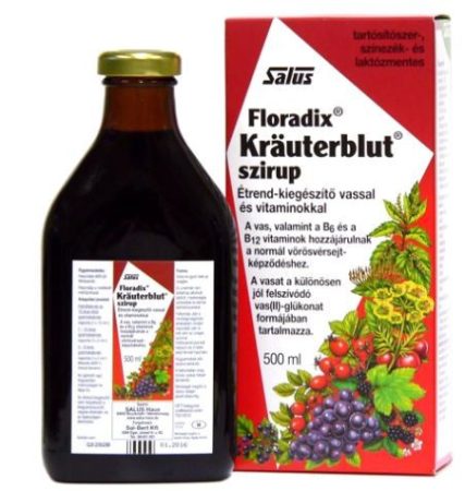 SALUS FLORADIX KRAUTERBLUT SZIRUP 500ML