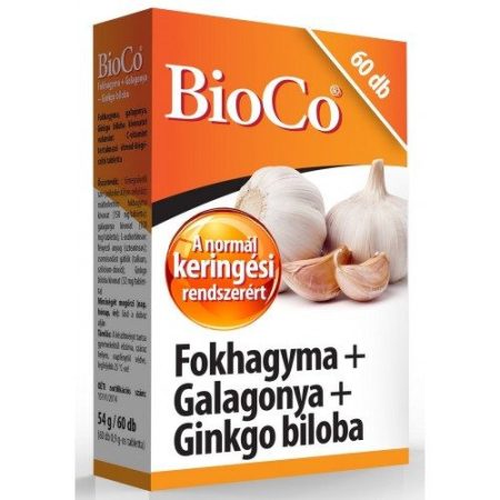 BIOCO FOKHAGYMA + GALAGONYA + GINKGO BILOBA 60 DB
