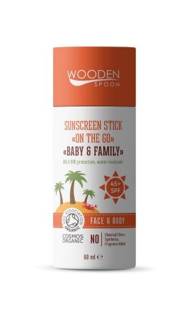 Wooden Spoon Bio napozó stick 45+ SPF (60 ml)
